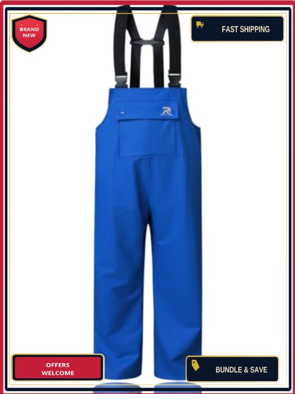 Waterproof Rain Bib Overalls Trousers for Men Women Fishing Hunting
